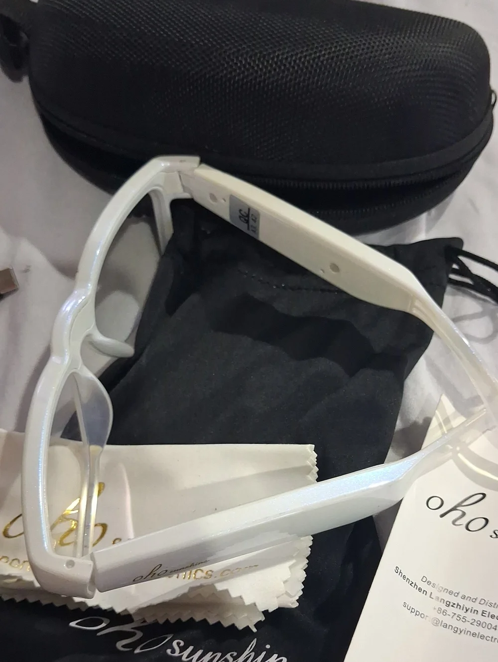 OhO sunshine - Smart Glasses with Blue Light Blocking Lens, Open-Ear Bluetooth